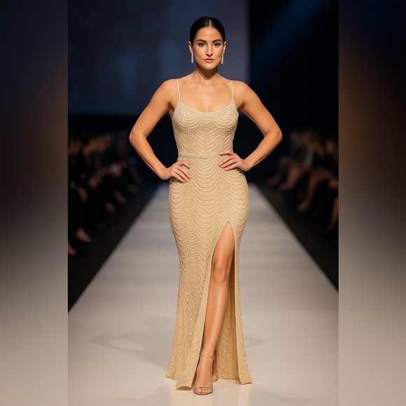 ✨“Luxury Radiance Gown” – Shine with Every Step ✨ - Picture 9 of 14